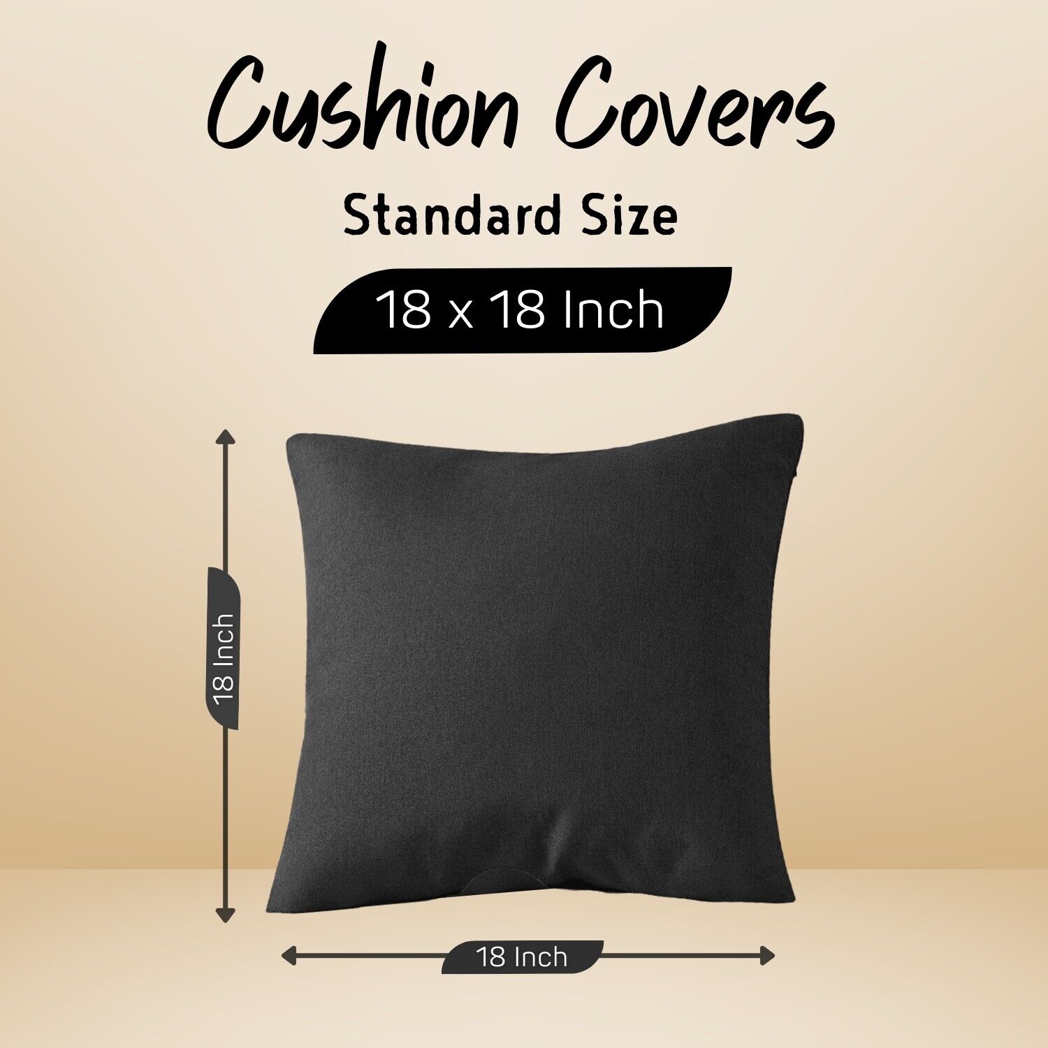 Luxury CUSHION COVERS Polycotton Throw Pillow Cases Size 18 X 18 Sofa Home Décor