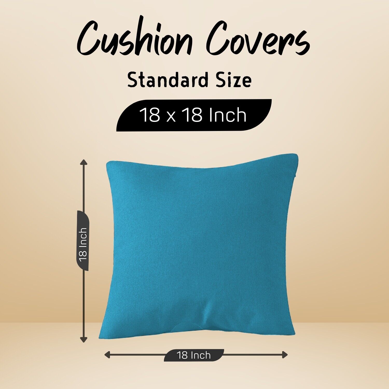 Luxury CUSHION COVERS Polycotton Throw Pillow Cases Size 18 X 18 Sofa Home Décor