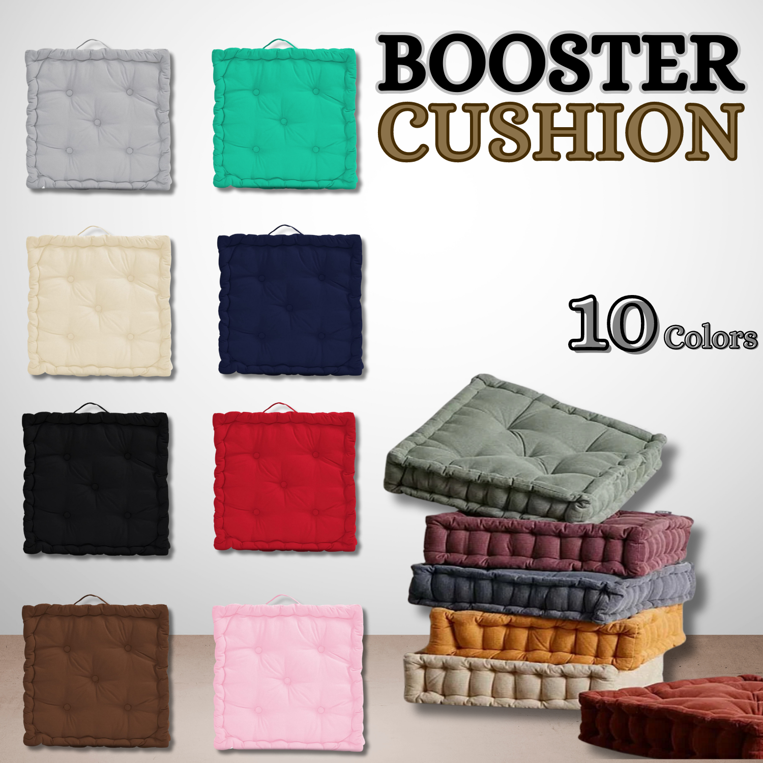 Armchair BOOSTER CUSHION Thick Seat Pad Floor Chair Riser Cushion ELDE Polotextile