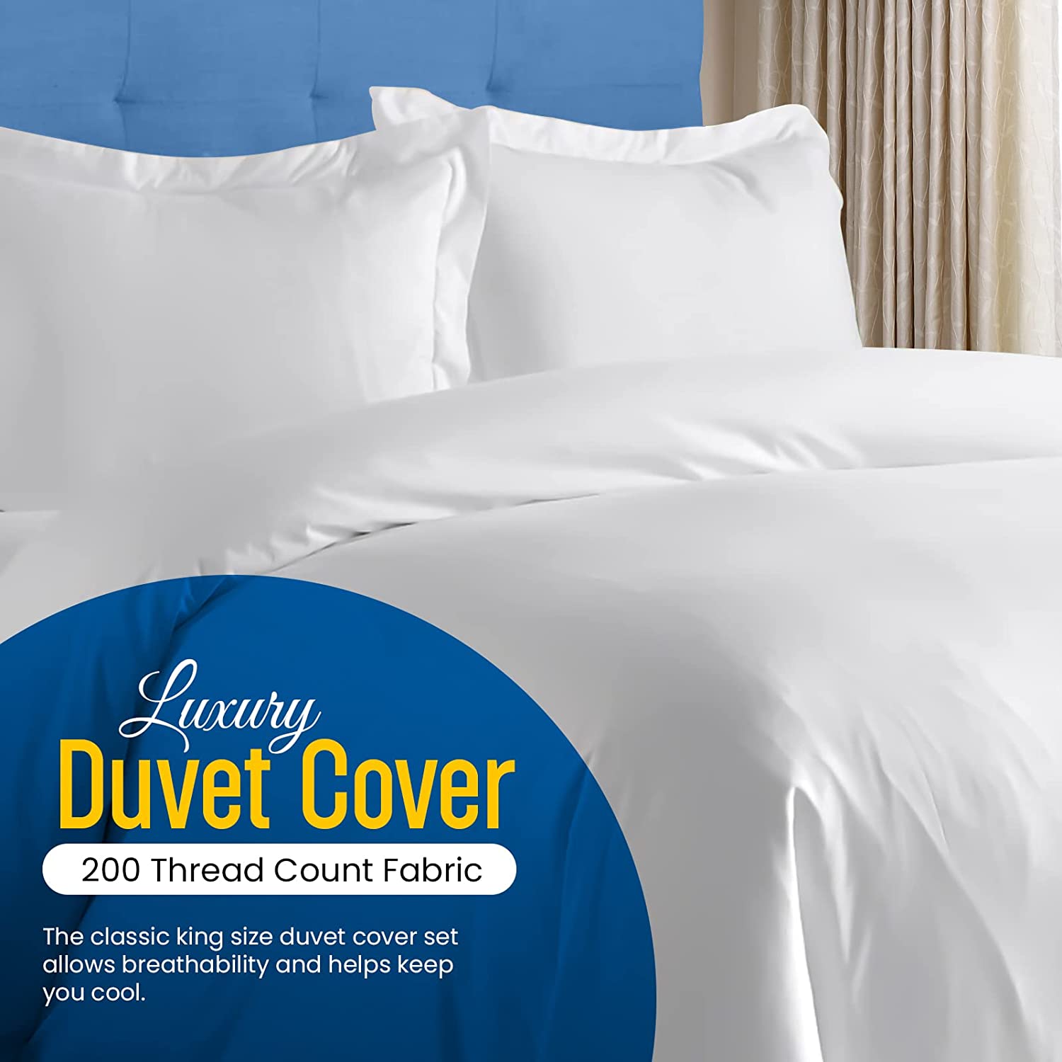 100% EGYPTIAN COTTON 200TC DUVET QUILT COVER SET SINGLE DOUBLE KING All SIZE s