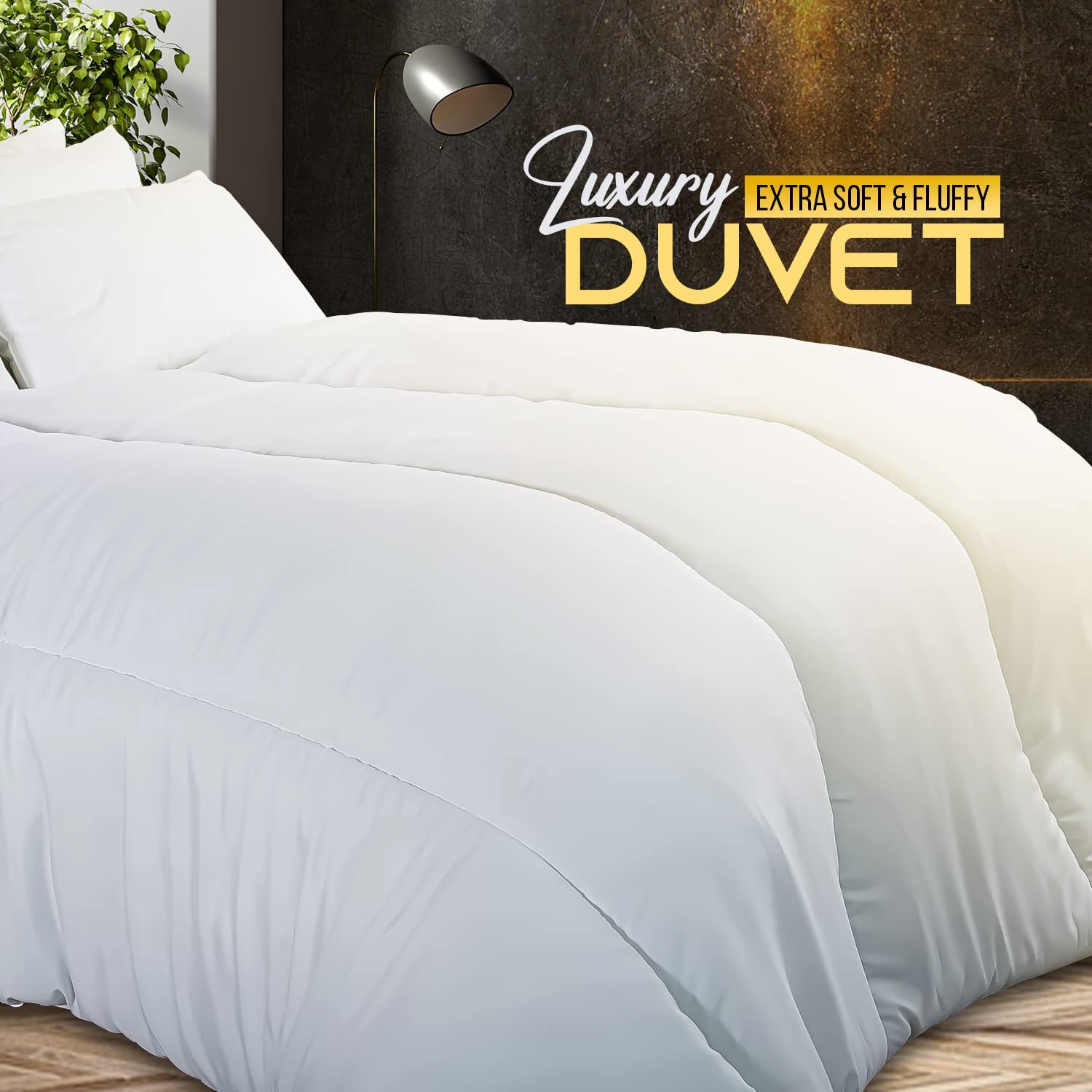 Luxury Duvet Quilt Single Double Super King Size 4.5 10.5 13.5 & 15 Tog